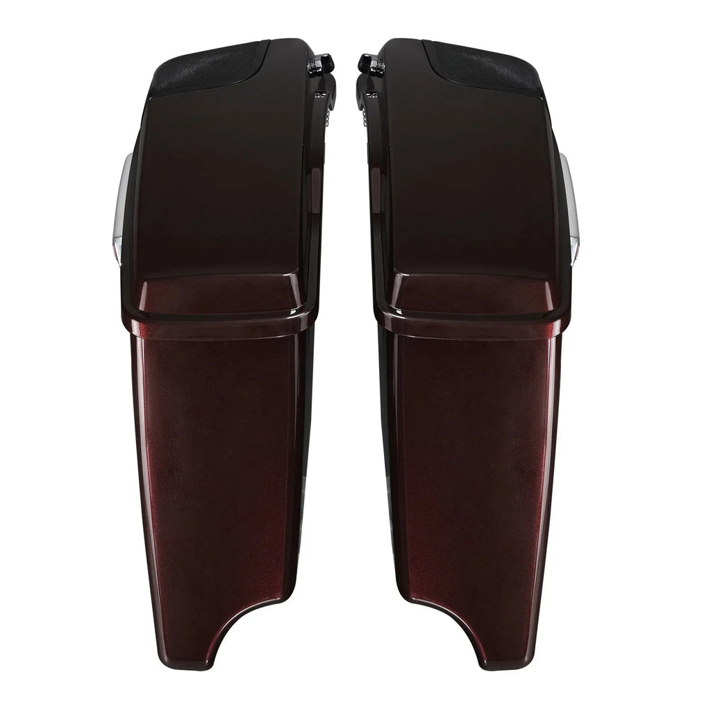 Saddlebag Speaker Lid for Harley Road Glide (2014-2023) - Midnight Crimson/Black