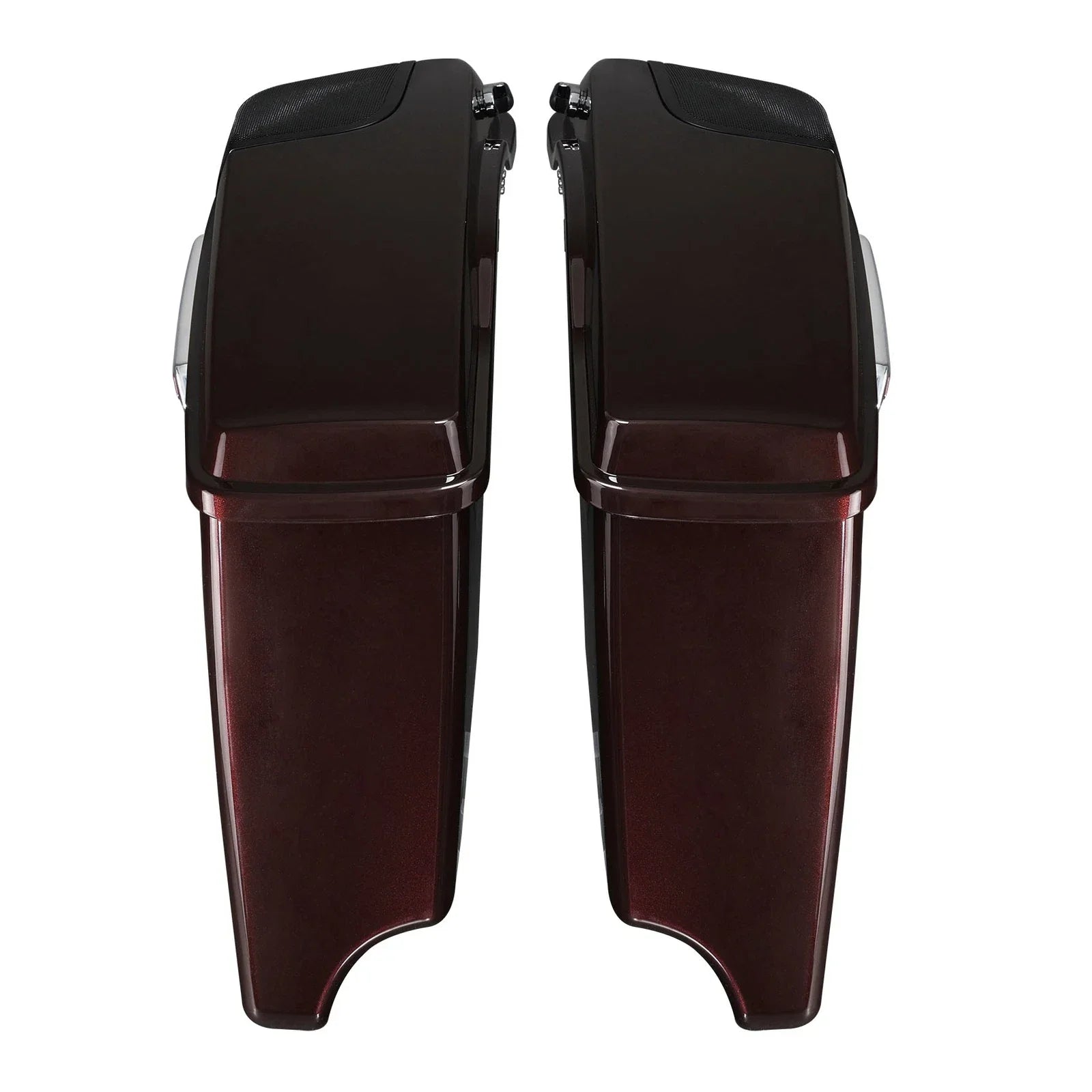 Saddlebag Speaker Lid for Harley Road Glide (2014-2023) - Midnight Crimson/Black