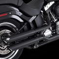 Vance & Hines Twin Slash Chrome Slip-On Exhaust for HD Softail Fatboy (2007–2017)