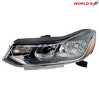 Driver Left Headlight for Chevrolet Trax (2017–2019) Halogen Chrome Housing
