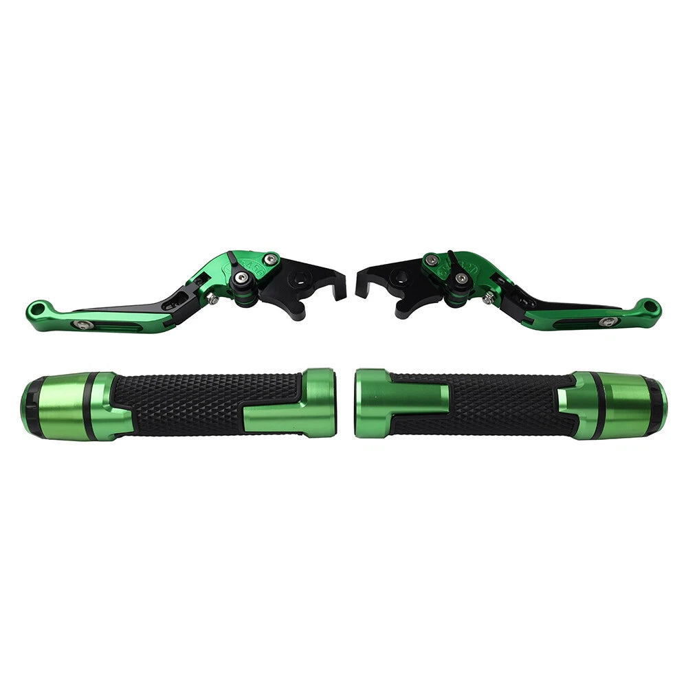 Set of 2 Green Extendable Brake Clutch Levers for BMW S1000R S1000RR (2014–2023)
