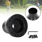 Aluminum Steering Wheel Adapter Hub for EZGO TXT & RXV (Black T9)