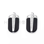 Chrome Foot Pegs for Harley Wide Glide/Fat Boy/Switchback/Road (1984–2017)