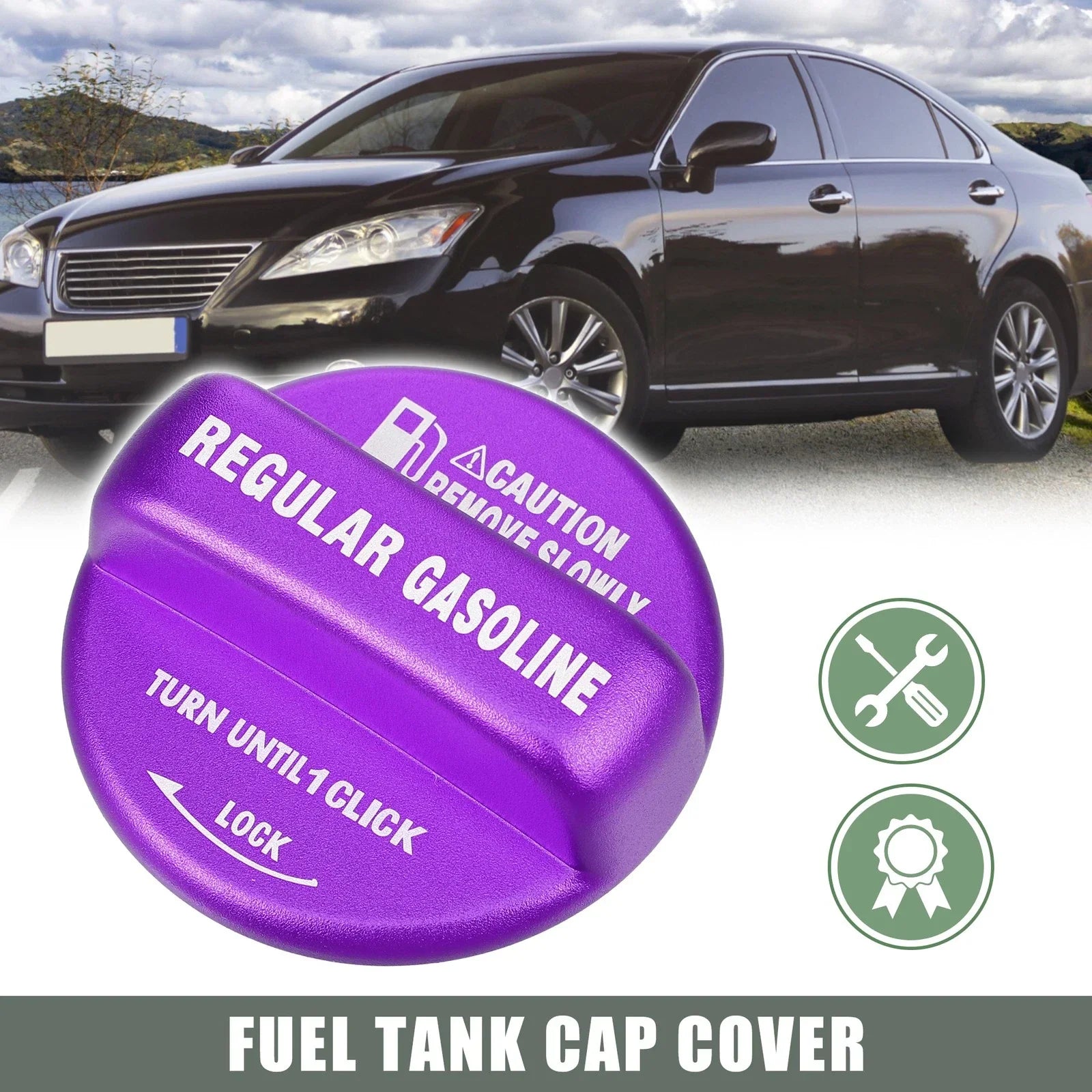 Gasoline Fuel Tank Cap for Lexus (Purple)