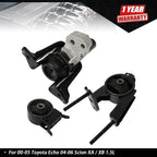 Engine Mount & Transmission Mount Set for Toyota Echo, Scion XA/XB (2000–2006)