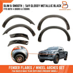 3" Slim Fender Flare Arch Gloss Black for Isuzu D-Max Dmax (2020-2023)