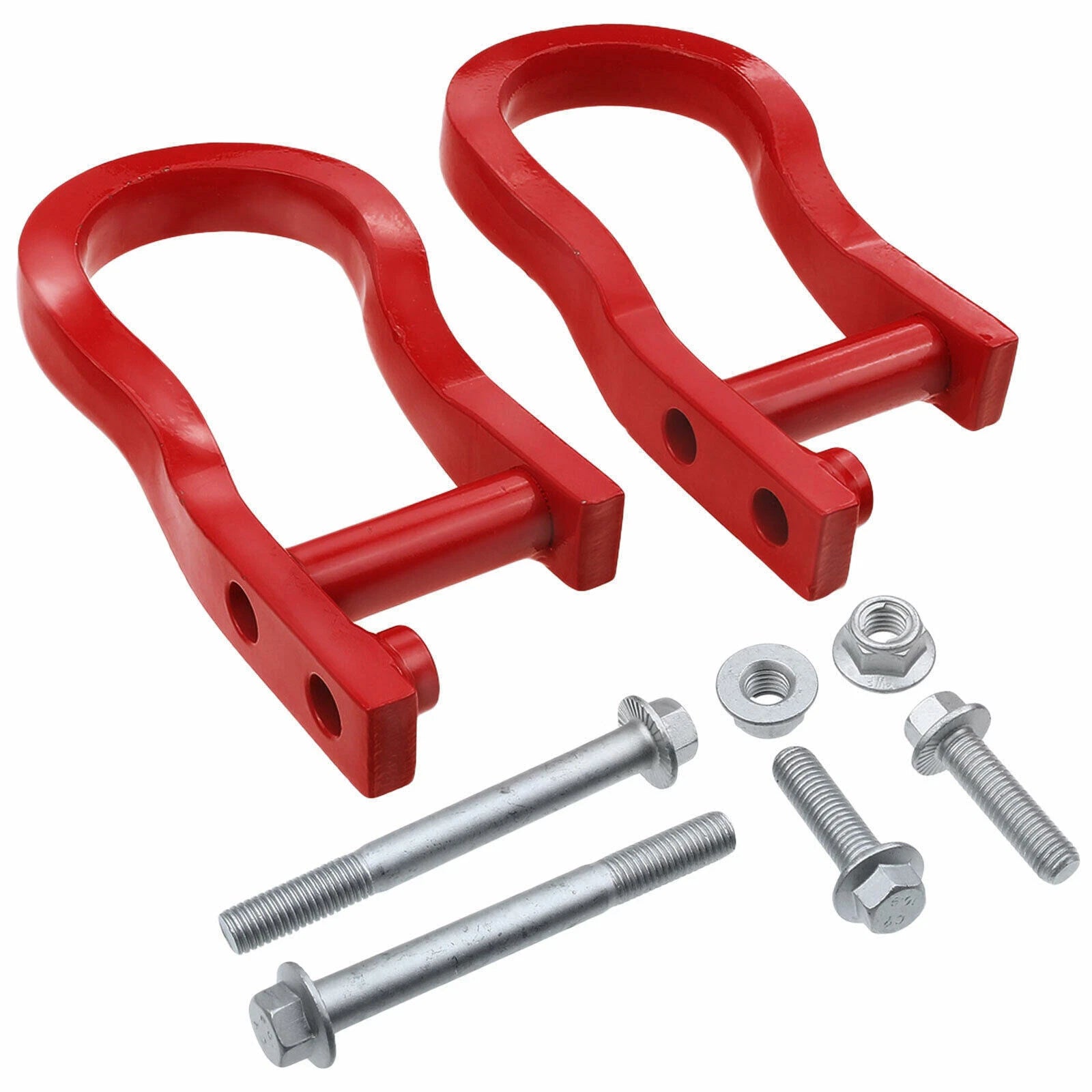 Tow Hooks for Chevy Silverado GMC Sierra 1500 (2007–2019) 84192871 Black/Red/Silver