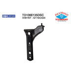Replacement Steel Front Driver Side Outer Bumper Cover Support for Honda