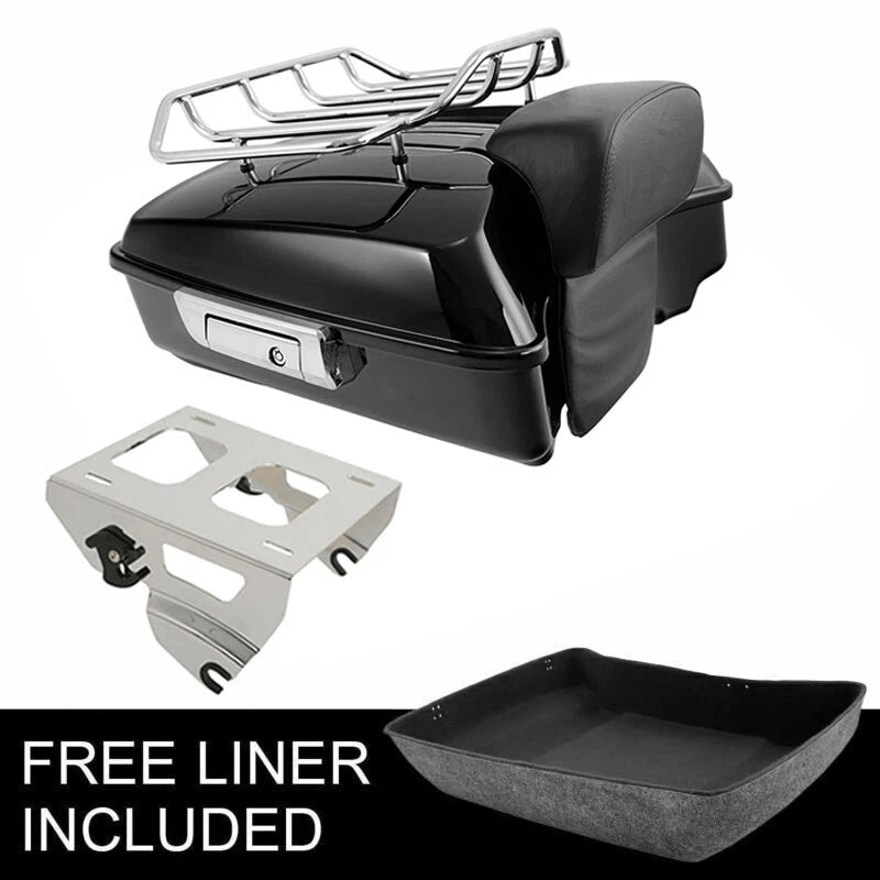 Chopped Trunk Backrest for Harley CVO Road King (2014–2026) Chrome