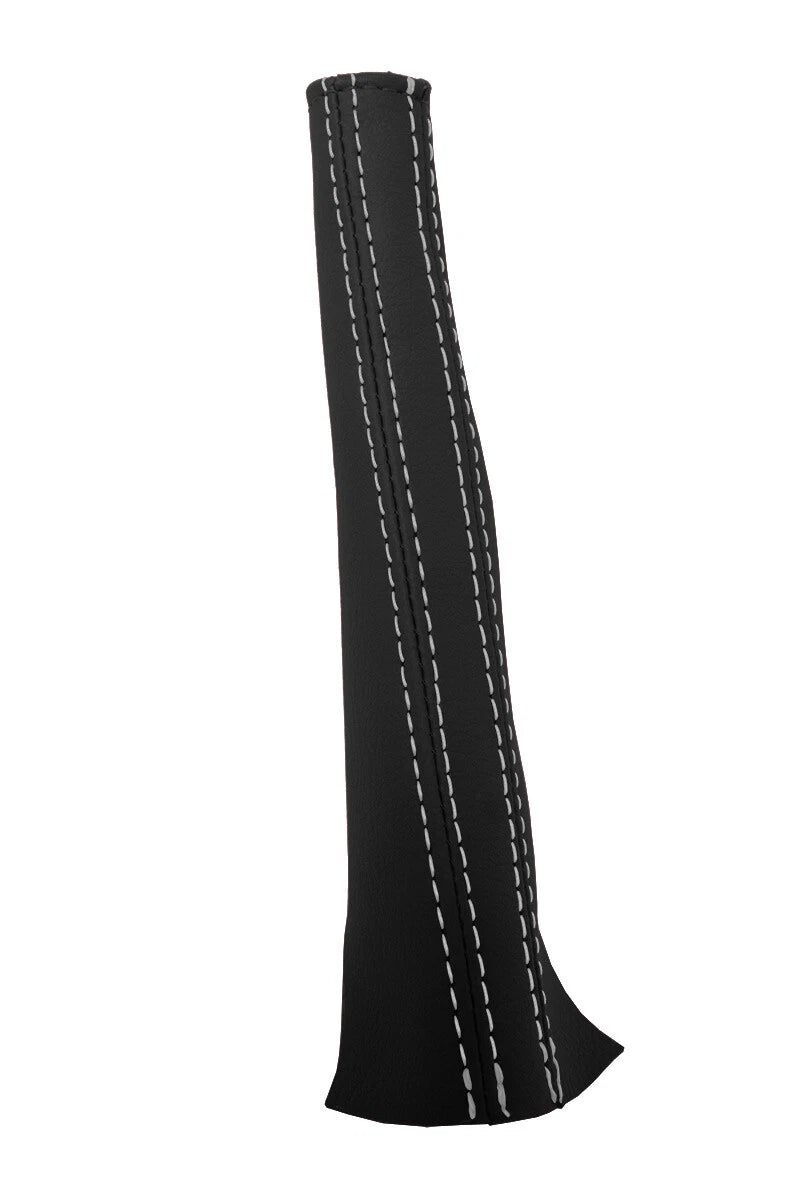 Leather Emergency Brake Boot Cover for Nissan 350Z (2003–2008) White Stitch