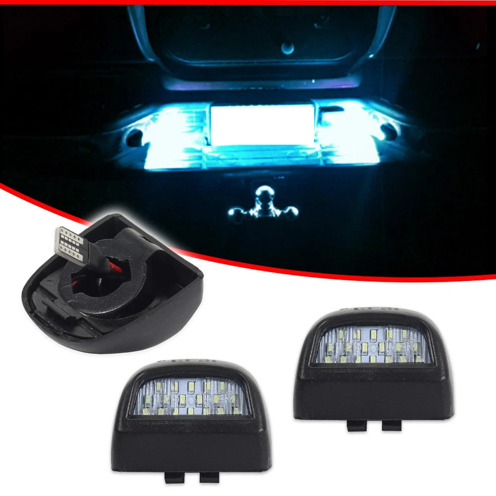 Set of 2 Ice Blue 18-SMD LED License Plate Lights for GMC Sierra 1500 2500 3500