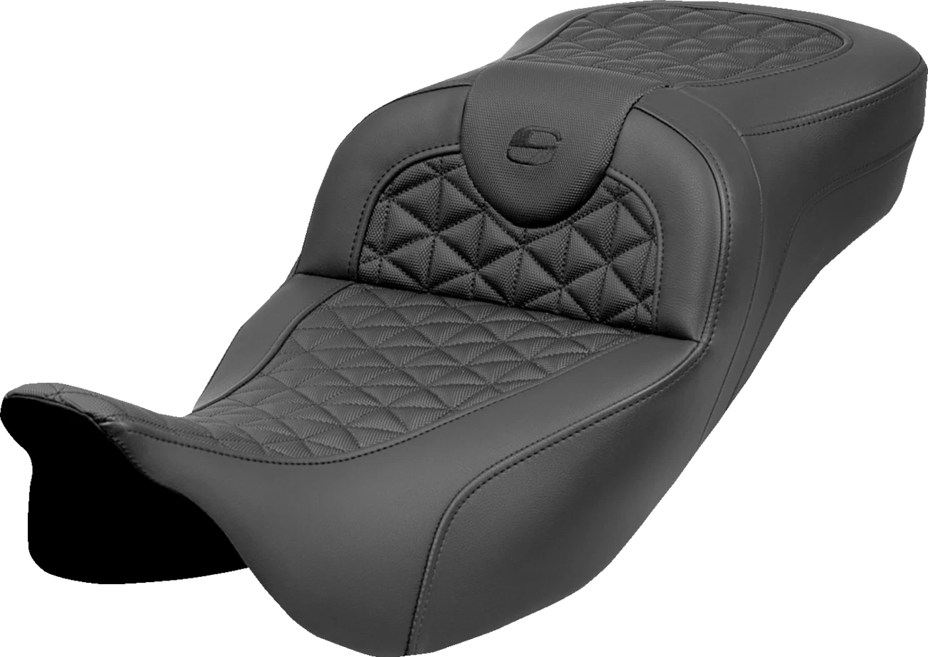 SADDLEMEN RoadSofa Tri Gripper Seat for FLH/FLT (Extended Reach, w/o Backrest)