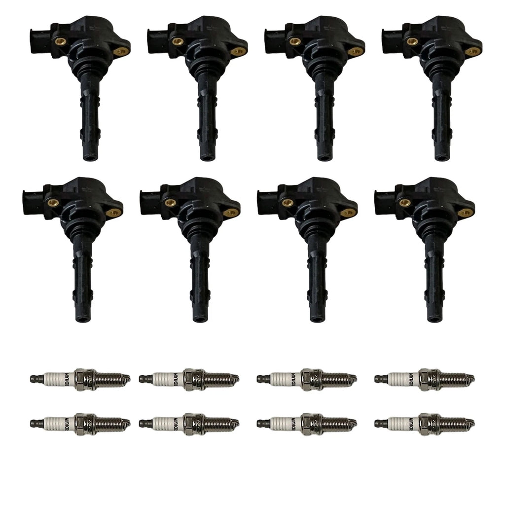 Set of 8 Ignition Coils & Iridium Spark Plugs for Mercedes-Benz CL550 (2007–2013)