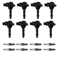 Set of 8 Ignition Coils & Iridium Spark Plugs for Mercedes-Benz CL550 (2007–2013)