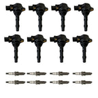 Set of 8 Ignition Coils & Iridium Spark Plugs for Mercedes-Benz CL550 (2007–2013)