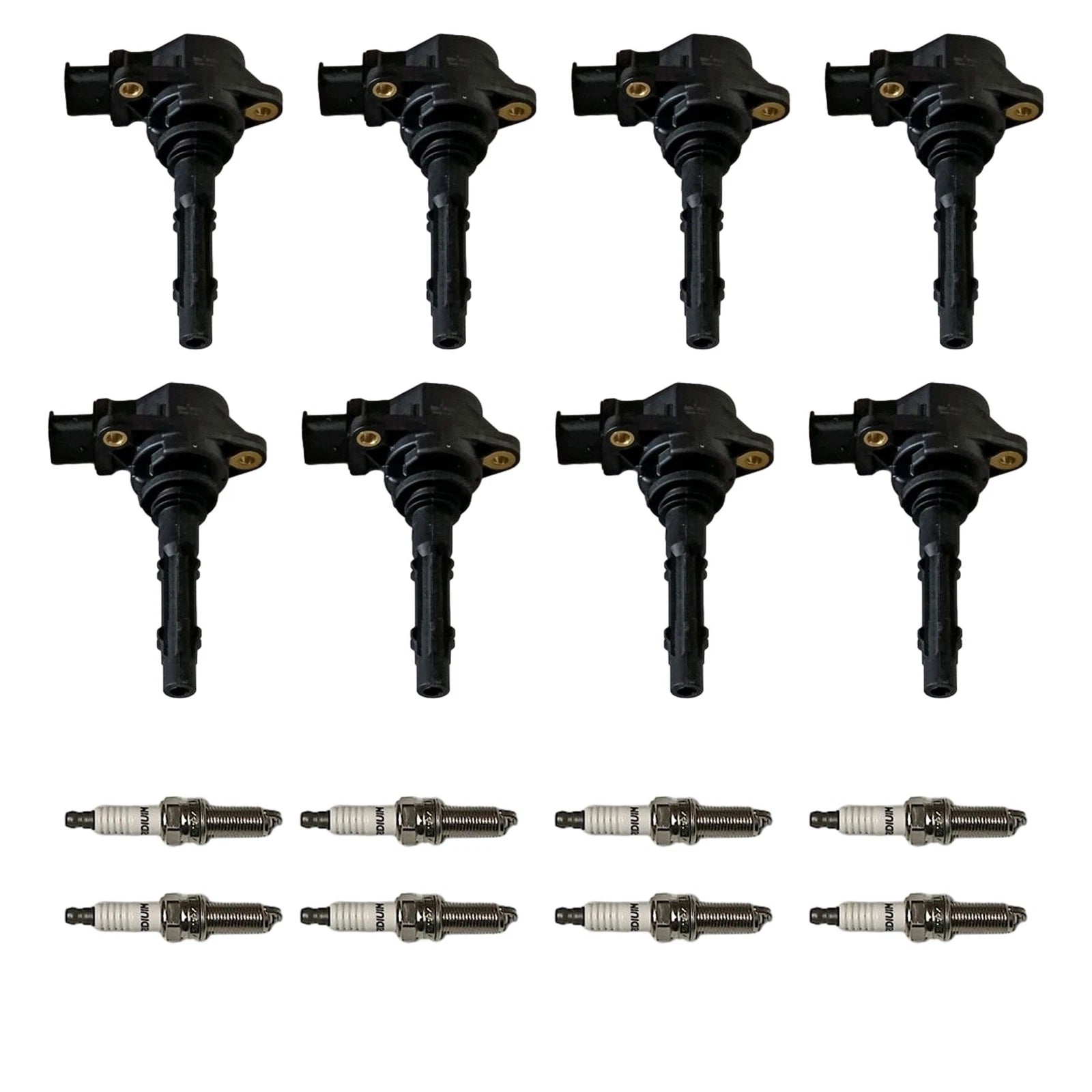 Set of 8 Ignition Coils & Iridium Spark Plugs for Mercedes-Benz CL550 (2007–2013)