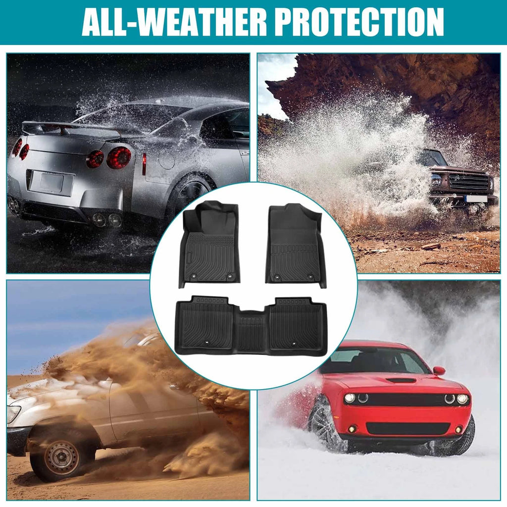 Set of 4 All Weather Floor Mats for Lexus ES350 ES300H (2013–2018)