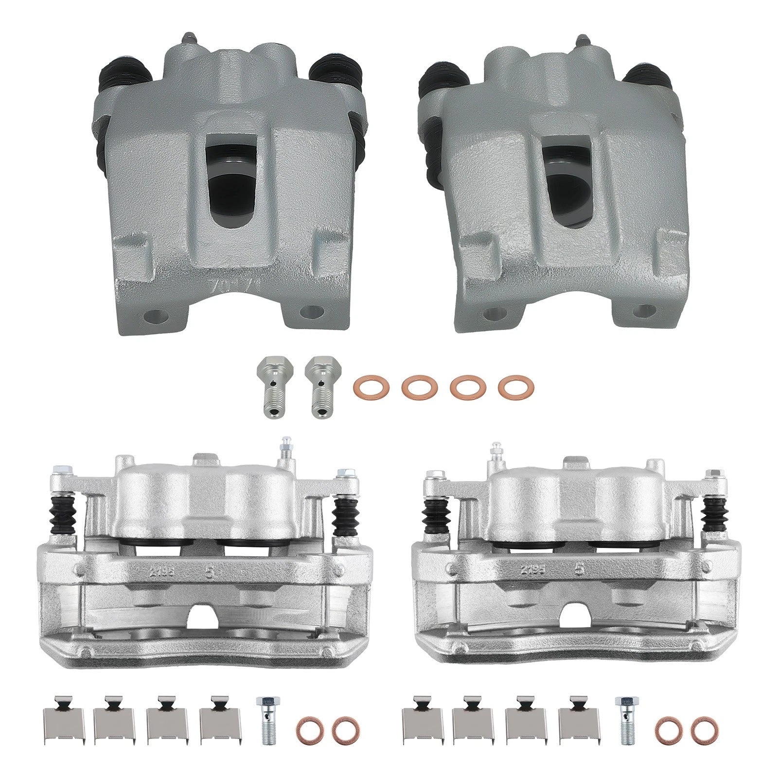 Front Rear Brake Caliper Full Set 4PCS for Ford F-150 (2010–2011)