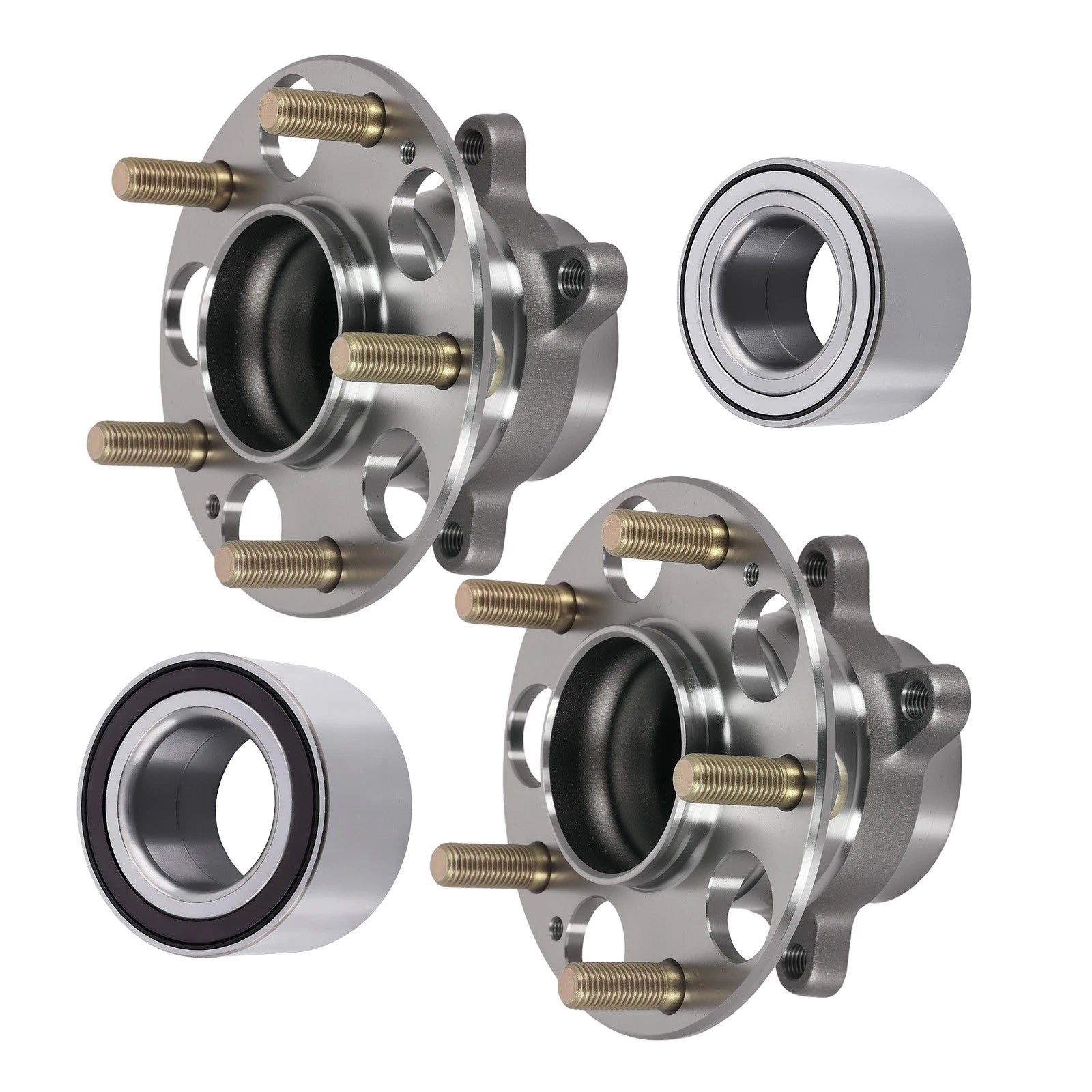 Front Wheel Bearings 4Pcs for Honda Civic HF LX (2015–2015)
