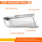 Rear Left Bumper End Cap for Ford Ranger (2019–2023) Chrome