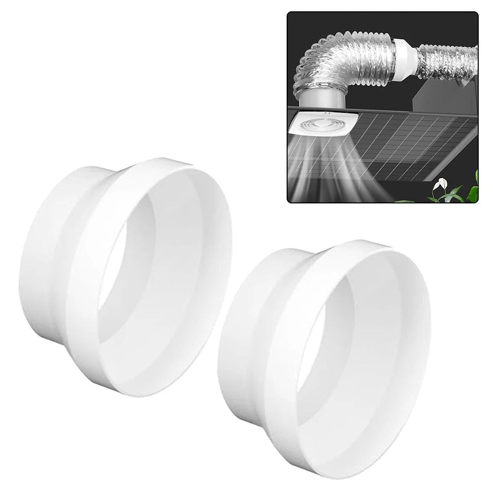 2Pcs ABS Ducting Reducer 150mm to 100mm for HVAC Systems (Residential/Commercial)