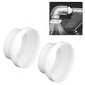2Pcs ABS Ducting Reducer 150mm to 100mm for HVAC Systems (Residential/Commercial)