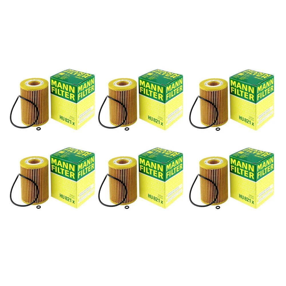 Set of 6 Engine Oil Filters for Mercedes W211 W164 X164 W251