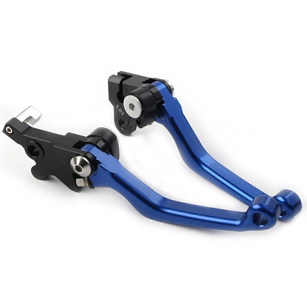 CNC Pivot Brake Clutch Levers Set of 2 for Honda XR250 XR400 (1995–2007) Blue