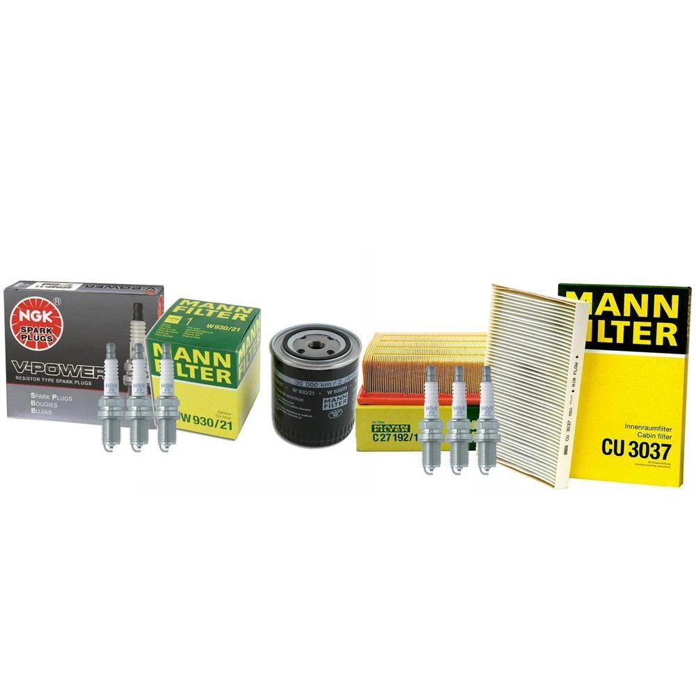 Tune-Up Kit with Mann Filters & NGK Spark Plugs for Audi A4 Quattro