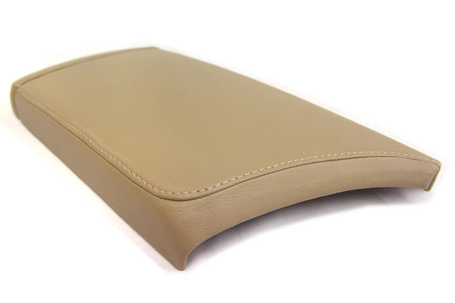 Center Console Armrest Cover for Cadillac CTS (2015–2019) Beige PVC Leather