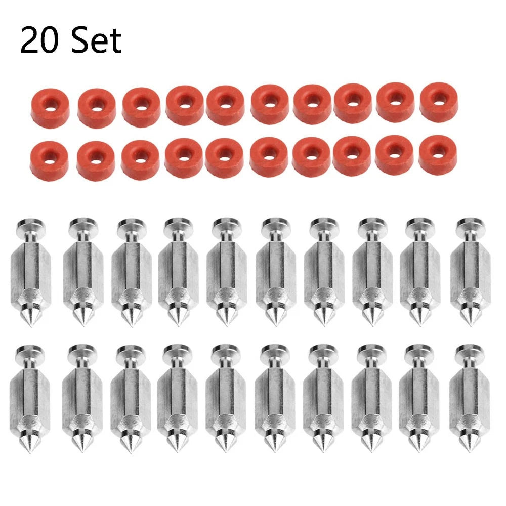 30Pcs Carburetor Float Valve Needle Seat Kit for Briggs & Stratton (398188)