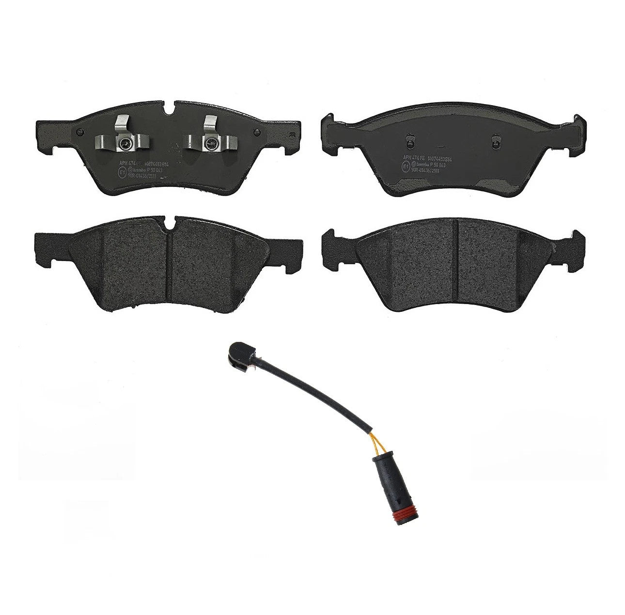 Front Low-Met Brake Pad Set with Wear Sensor for MB X164 GL550 (2007–2012)