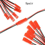 2X 2 Pin Cable Connector for Various Applications (5/10 Pairs)