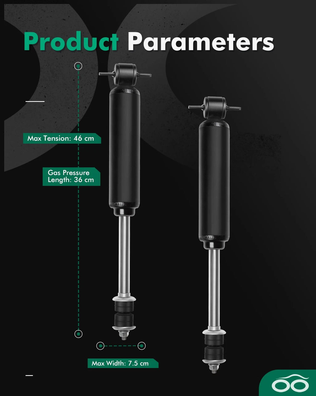 Front Pair Shocks Struts for Chevrolet Astro Biscayne Caprice Impala GMC Safari (1990–2005)