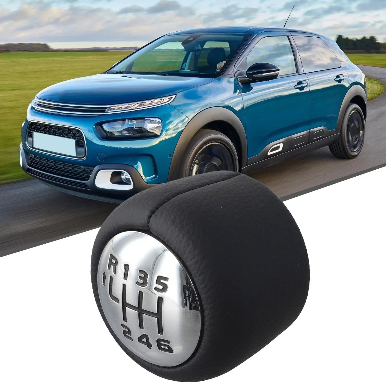Gearshift Knob Chrome for Peugeot Manual Models