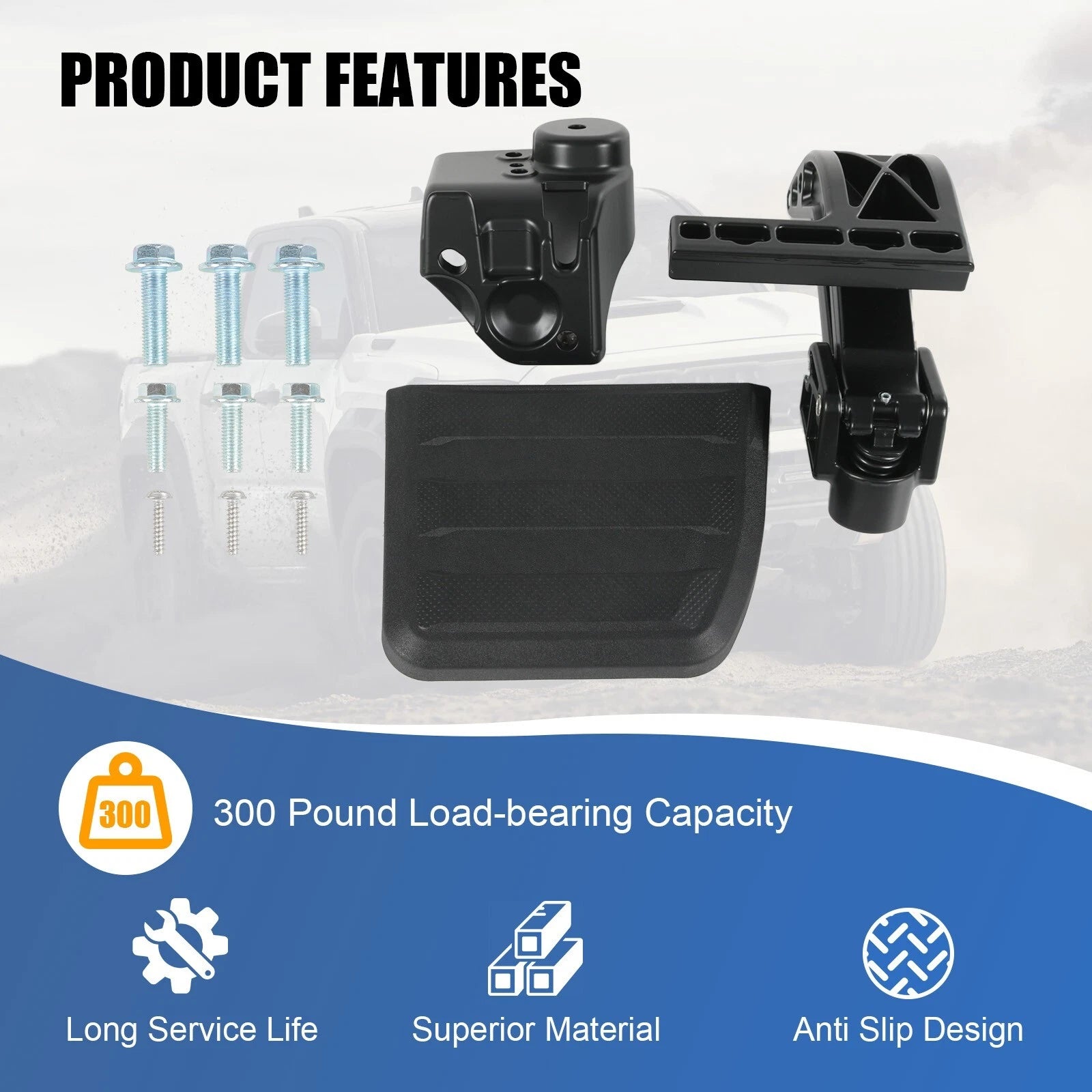Retractable Rear Bed Step for Toyota Tacoma (2024–2025)