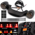 Matte Black Bullet Rear LED Turn Signals Bar for Harley Road Street Glide (2010–2023)