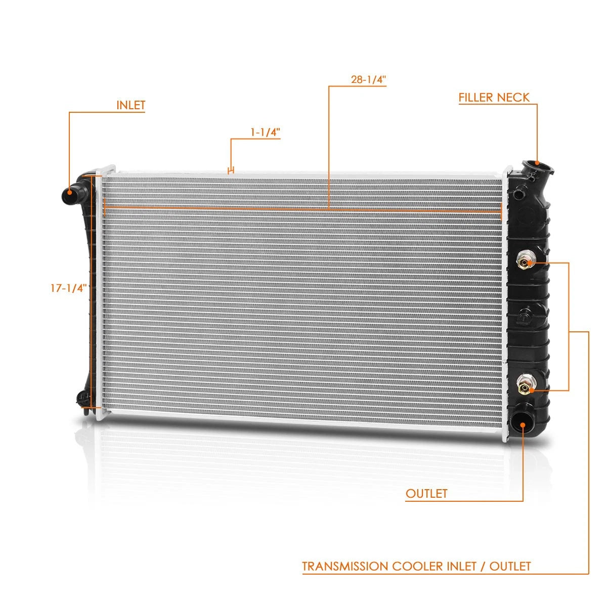 OE Style Aluminum Core Radiator for Chevy GMC C/K Pickup Suburban (1973–1980) DPI-161