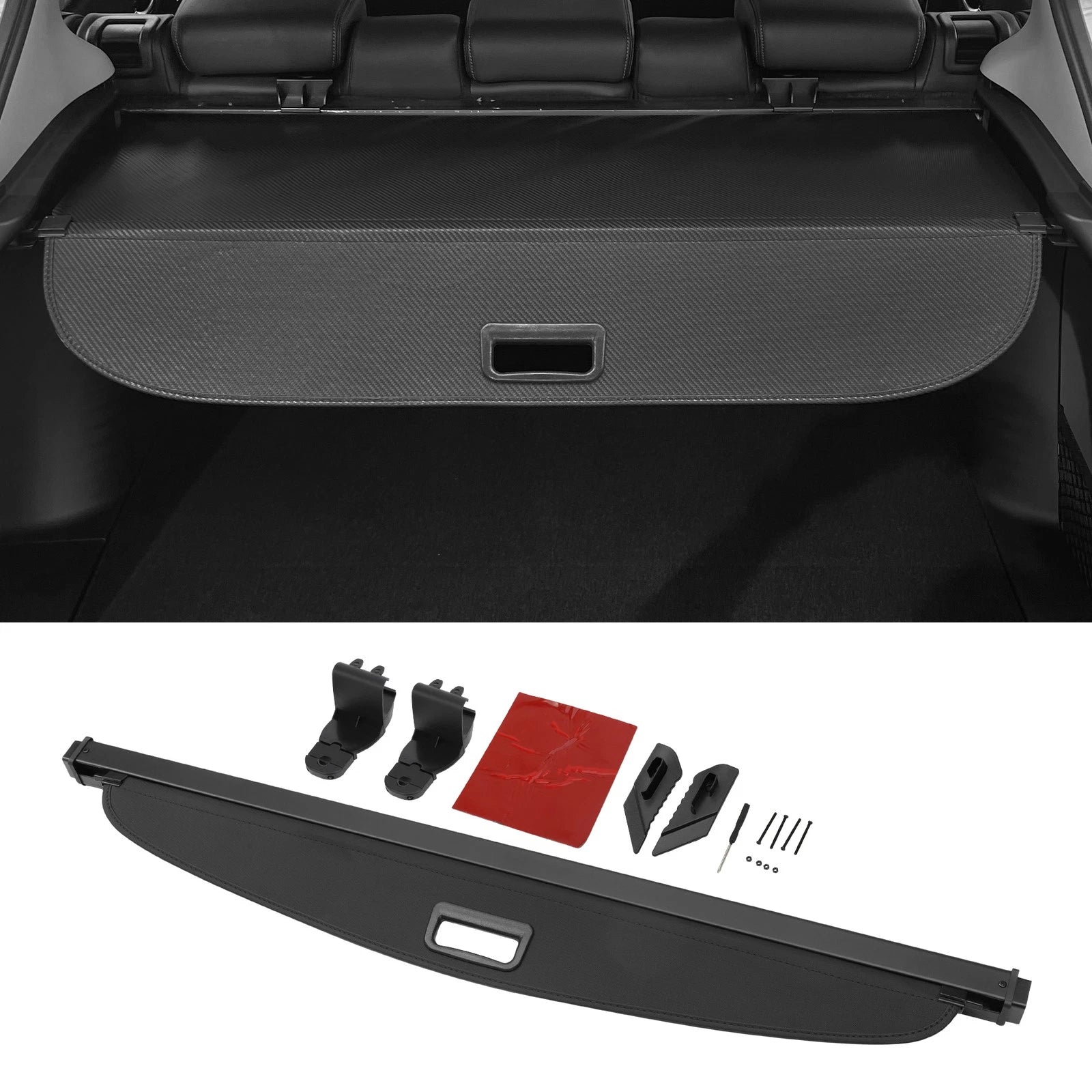 Retractable Cargo Cover for Ford Escape (2020–2024) Gloss Black