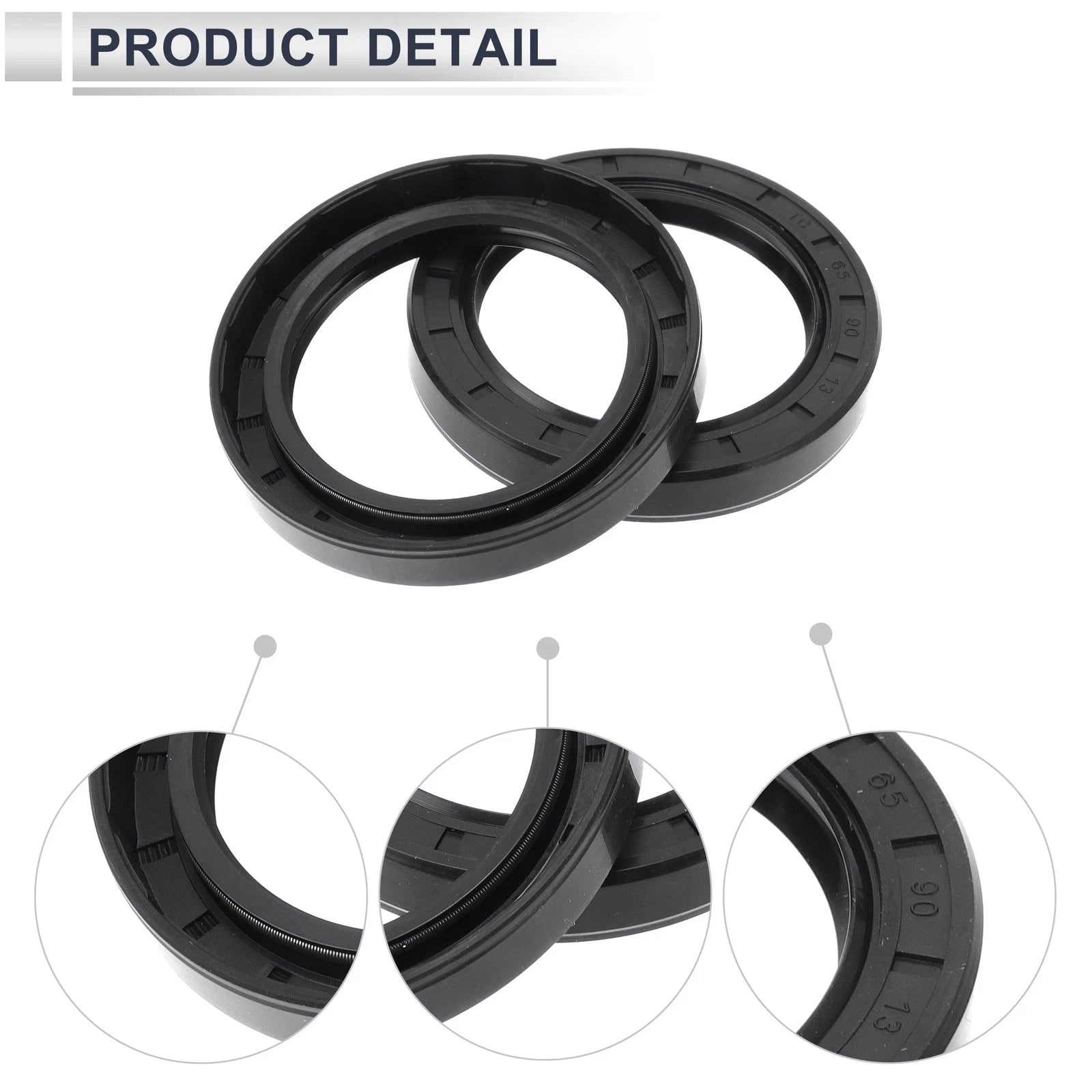 Set of 5 Oil Seal Rotary Shaft Seal for Various Models (65x90x13mm)