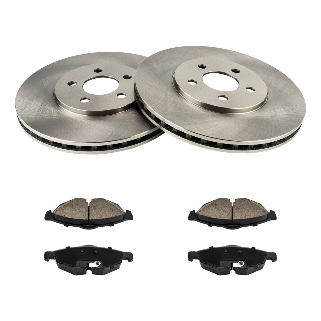 Front Vented Ceramic Brake Kit for Chrysler Sebring Dodge Stratus (2002–2006)