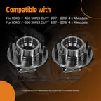 Front Wheel Hub Assembly Pair for Ford F-450/F-550 Super Duty (2017–2019)