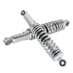 2X Chrome Rear Shock Absorbers for Harley FXR Sportster XL883 1200 (1972–2019)