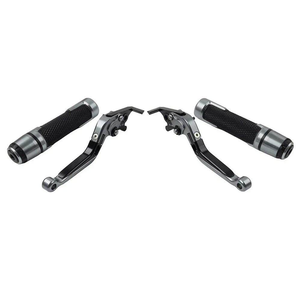 CNC Titanium Extendable Brake Clutch Levers & Grips for Daytona 675 (2006-2018)