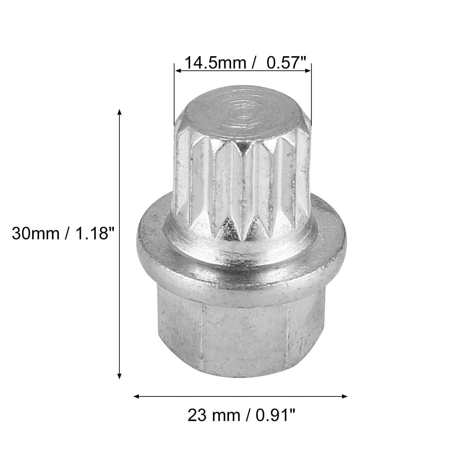 Set of 4 Wheel Lock Lug Nut Removal Keys for VW Audi (2015–2023)