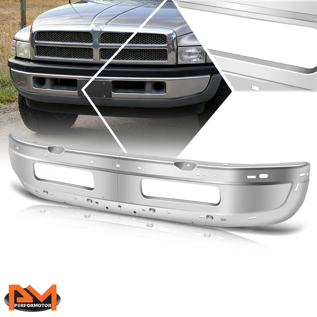 Polished Front Bumper Face Bar for Ram 1500 2500 3500 (1994–2002) Chrome