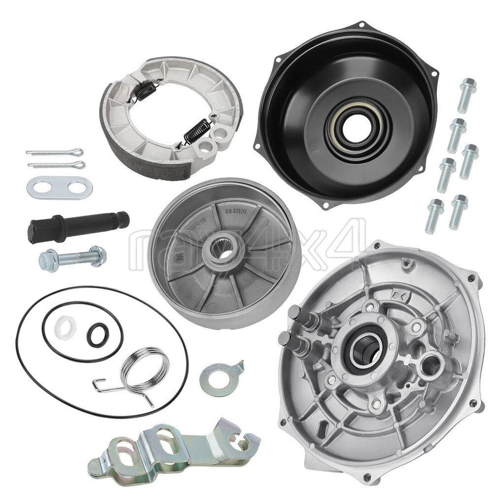 Rear Brake Drum Hub Plate Cover Seal Kit for Honda Foreman Rubicon 500 (2001–2014)