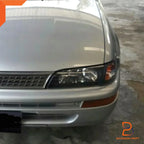 Crystal Black Headlight Lamp Set for Toyota Corolla (1992-1997)