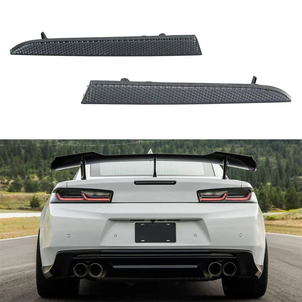 Smoke Lens Rear Bumper Reflectors for Chevy Camaro (2016-2022)