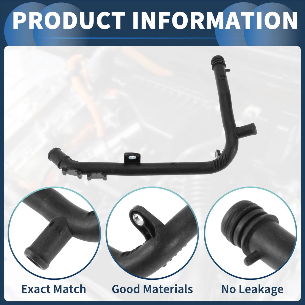 Radiator Hose for Audi TT (2008–2014) No. 03L121065AJ Plastic Black